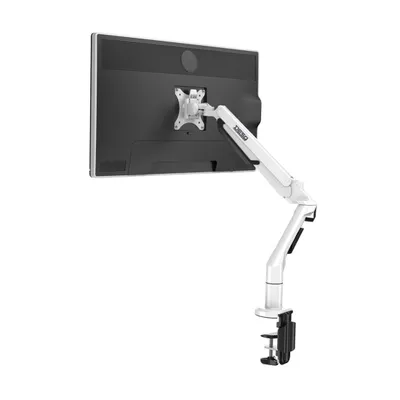 Obrázek produktu pro DESQ 1720.01 Rameno monitoru s plynovou pružinou - dosah 17-36 palců - 62 cm - C-svorka + průchodka na stůl - bílé