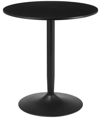Immagine prodotto di Tavolo rotondo da pranzo per 2 persone | Colore: nero | Dimensioni: 70x70x75 cm