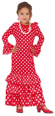 Productafbeelding van Flamenco-danspak voor meisjes, maat: 98/104