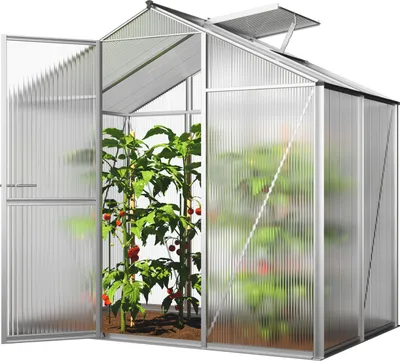 Immagine prodotto di Serra GFP ECO 2 telaio in alluminio 192 x 131 cm, lastre a doppia parete di 6 mm