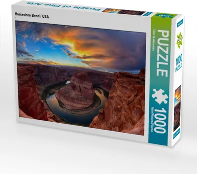 Produktbild von CALVENDO Puzzle Horseshoe Bend / USA | 1000 Teile Lege-Größe 64x48cm Foto-Puzzle für glückliche Stunden