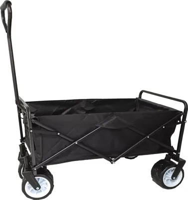 Produktbild von Bollerwagen – schwenkbare breite Räder – stabiles Gestell – 75 kg Tragkraft