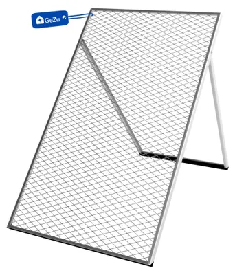 Produktbild von GeZu Impex Erdsieb 100 x 60cm Feuerverzinkt Durchwurfsieb für Erde Steine und Sand