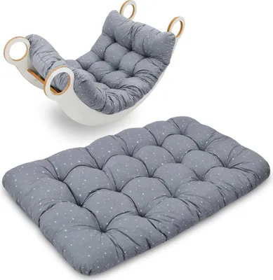 Produktbild von Kissen für Kletterbogen 60x120 cm - Kinder Bodenkissen ideal für Montessori Kletter Bogen Spielbogen und Wippe Matte für Kinderzimmer weiche Baby Krabbeldecke Galaxie