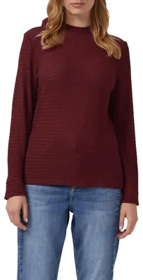 Produktbild von s.Oliver Longsleeve mit offener Struktur im Slim-Fit