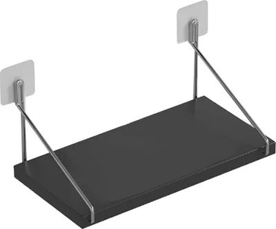 Obrázek produktu pro Nástěnný držák routeru WLAN s úložným boxem - snadná instalace, velká kapacita, polička pro domácnost - černý