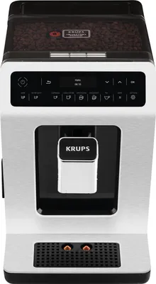 Produktbild von Krups Evidence EA891D Kaffeevollautomat, Espressomaschine, 2,3 l, Kaffeebohnen, Eingebautes Mahlwerk, 1450 W, Chrom, Metallisch