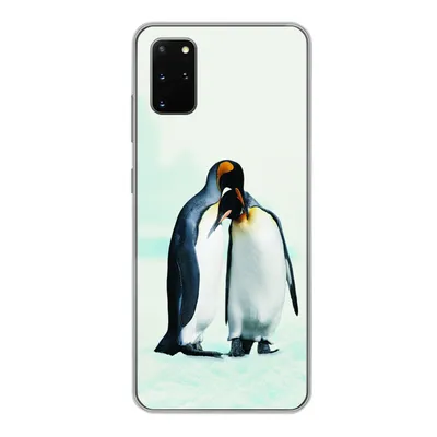 Produktbild von MuchoWow® Handyhülle Schutzhülle Hülle für Samsung Galaxy S20 Plus Pinguine - Schnee - Familie Silikon Softcase Handy Hülle - Hartschale