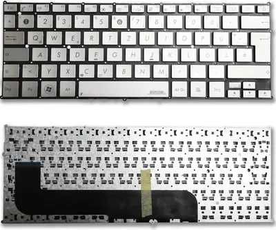 Produktbild von Tastatur für Asus Zenbook UX21 UX21E Series silber deutsch