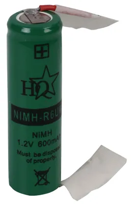 Produktbild von HQ NIMH-R6UW, 550 mAh, 1 Wh, Nickel-Metallhydrid (NiMH), AA, 1,2 V, Grün