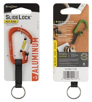 Imagen del producto de Nite Ize, mosquetón SlideLock para llavero, aluminio