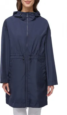 Produktbild von Geox Parka für Damen, Modell BULMYA, langer Schnitt, Farbe Blau