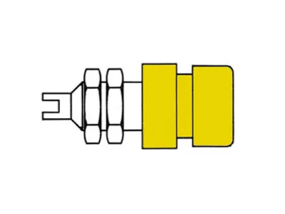 Produktbild von Isolierte Buchse 4mm / gelb (bil 20)