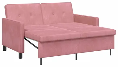 Immagine prodotto di Divano letto in tessuto rosa vidaXL