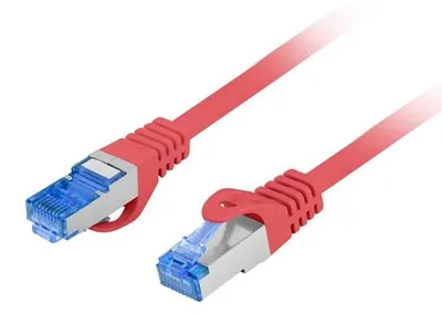 Produktbild von Lanberg PCF6A-10CC, 1 m, Cat6a, S/FTP (S-STP), RJ-45, RJ-45, Rot