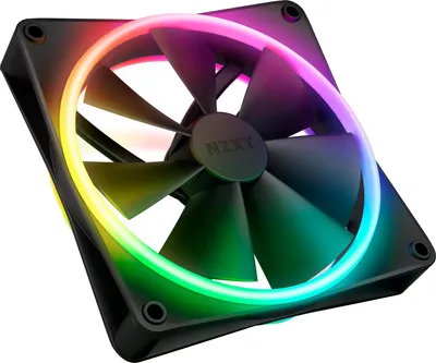 Produktbild von NZXT F140 RGB DUO, Ventilator, 14 cm, 500 RPM, 1800 RPM, Schwarz