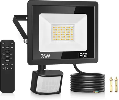 LED-Außenstrahler 25 W dimmbar 2100 Lm IP66 mit Fernbedienung