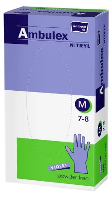 Produktbild von Ambulex Nitril violett, Größe M | Packung (100 Stück)