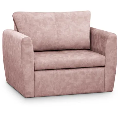 Produktbild von Schlafsessel KAMEL, Rosa, Loungesessel mit Bettfunktion, Bettkasten, Veloursstoff, Haustierfreundlich