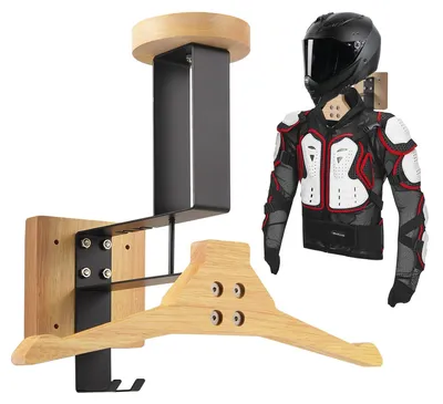 Produktbild von Wandmontierter Helmhalter aus Edelstahl