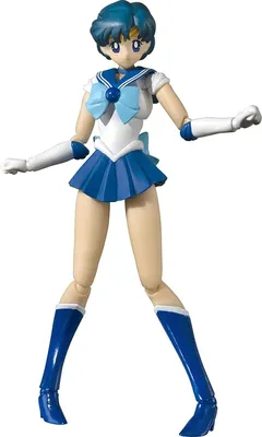 Image de Bandai Tamashii Nations Sailor Moon Sailor Mercury S.H. Figuarts Figurine Animation Color Edition 14 cm
