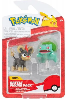 Image de Coffret 2 pokémon battle figure helionceau + bulbizarre - pokémon - figurine action - pkw3583