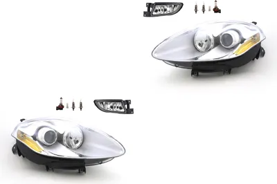 Immagine prodotto di Johns, set di fari alogeni adatto per Fiat Bravo 198 04/07-09/09 H1 H1 +fog+L. 51775551 51827371 5801377880 51775550 51827372 5801377881 5175