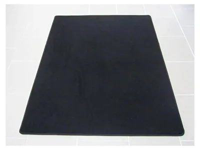 Produktbild von Bürostuhlunterlage, Bodenschutzmatte, Büromatte Velour schwarz, 100x120cm