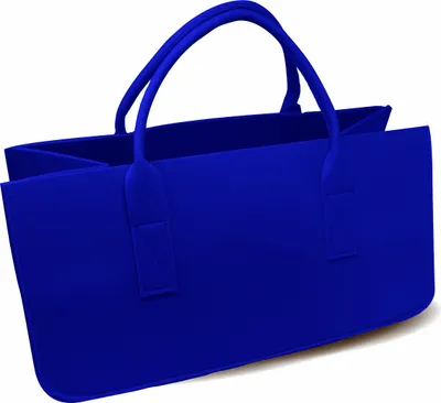 Produktbild von Filztasche Kaminholz Royalblau Tragetasche, Felt Bag