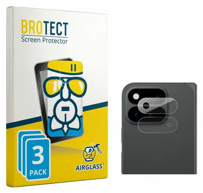 Produktbild von 3x BROTECT Schutzglas für Google Pixel 11 Pro Fold (NUR Kameraschutz) Schutzfolie Panzer Folie Glas Display Schutz klar