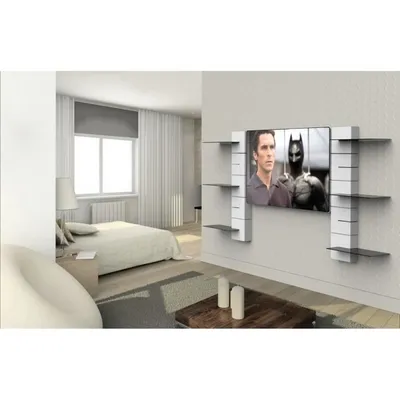 Zdjęcie produktu dla Meliconi 480522 BA, Półka modułowe, Do montażu na ścianie, Tworzywo sztuczne ABS, Szkło hartowane, Biały, 3 kg, 475 mm