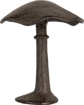 Image de Clayre & Eef Figurine de décoration champignon 12x11x14 cm brun métal