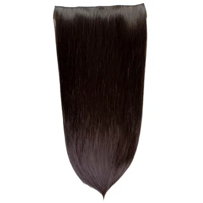 Obrázek produktu pro hair2heart clip in prodloužení syntetické vlasy rovné - příčesek 130g 4/0 středně hnědý
