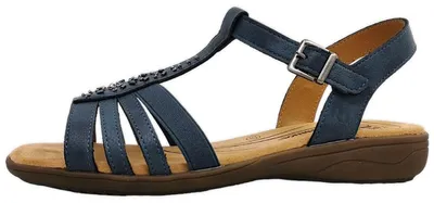 Produktbild von Romika  Damenschuhe Sandalen Flach Blau Freizeit, Schuhgröße:38 EU