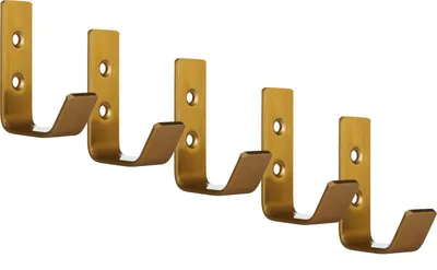 Produktbild von SOTECH Kleiderhaken Loxten 60 x 20 x 45 mm gelb – Edelstahl, 3 mm Materialstärke (5 Stück)