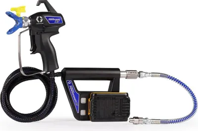 Productafbeelding van Luchtloze verfspuit AIRLESS CONTRACTOR POWERSHOT Standard CEE - GRACO - met 2 batterijen van 18V - oplader - 18H304