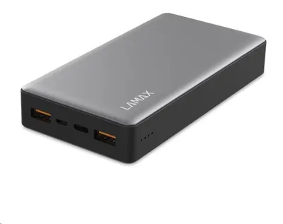 Produktbild von Lamax LAM20KGRAY, 20000 mAh, Lithium Polymer (LiPo), Grau