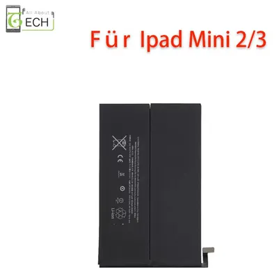 Produktbild von Ersatz Akku für iPad Mini 2 / 3 A1512 A1491 6471mAh Accu Batterie Battery
