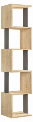 Immagine prodotto di Libreria in legno "Piri" - 35 x 30 x 161 cm - Rovere Sonoma Antracite