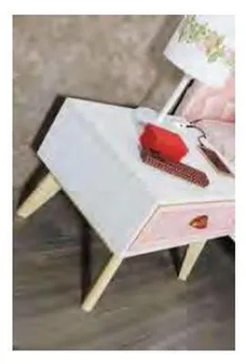 Produktbild von Jugend Kinder Zimmer Mädchen Modern Schrank Schlafzimmer Kommode Tisch Neu 5tlg.