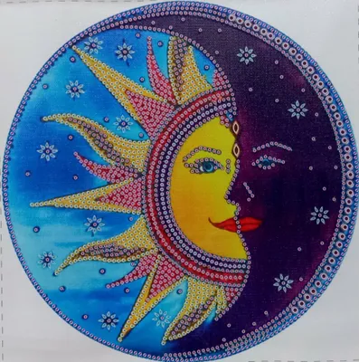 Image de Image Norimpex Diamond 7D Soleil et Lune 30x30cm