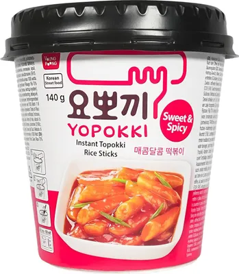 Image de Yopokki Tteokbokki Cup Sucré & Épicé 140 g