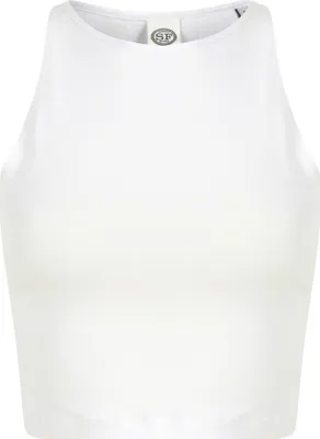 Image de SF - Top court coupe courte pour femme PC4354 (M) (Blanc)