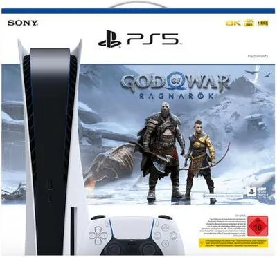 Produktbild von Sony Playstation 5 PS5 Konsole Disc Version God of War Ragnarök Bundle