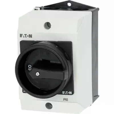 Produktbild von Eaton T0-3-15680/I1/SVB-SW, Kippschalter, 3P, Schwarz, Weiß, IP65, 80 mm, 130 mm