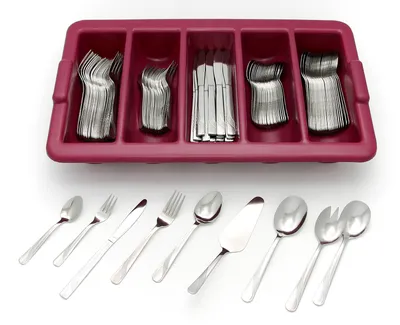Produktbild von Besteckkasten 155-teilig aus Edelstahl, Besteckserie RÜGEN