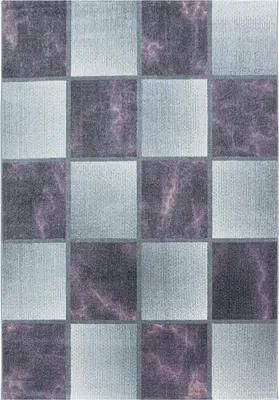 Produktbild von Kurzflor Teppich OTTAWA Violett 140 x 200 cm