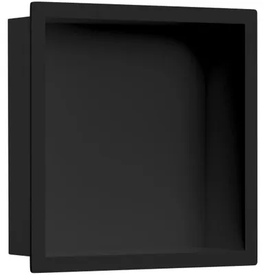 Zdjęcie produktu dla CERANO – Wbudowana półka/nisza z krawędzią do płytek – czarna matowa – 30 x 30 x 10 cm