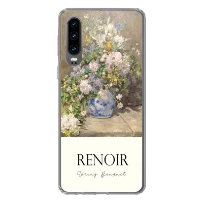 Produktbild von MuchoWow® Handyhülle Schutzhülle Hülle für Huawei P30 Kunst - Blumen - Alte Meister Silikon Softcase Handy Hülle - Kartenbesitzer