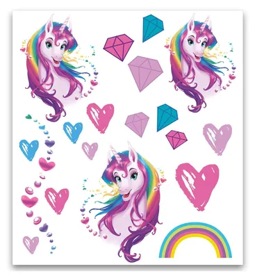 Produktbild von Einhornportrait 2 Bogen pro Pack, hautfreundlich, Germany 10,5 x 16 cm